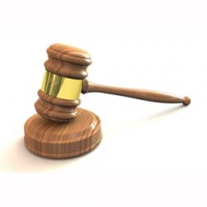court gavel legal documents